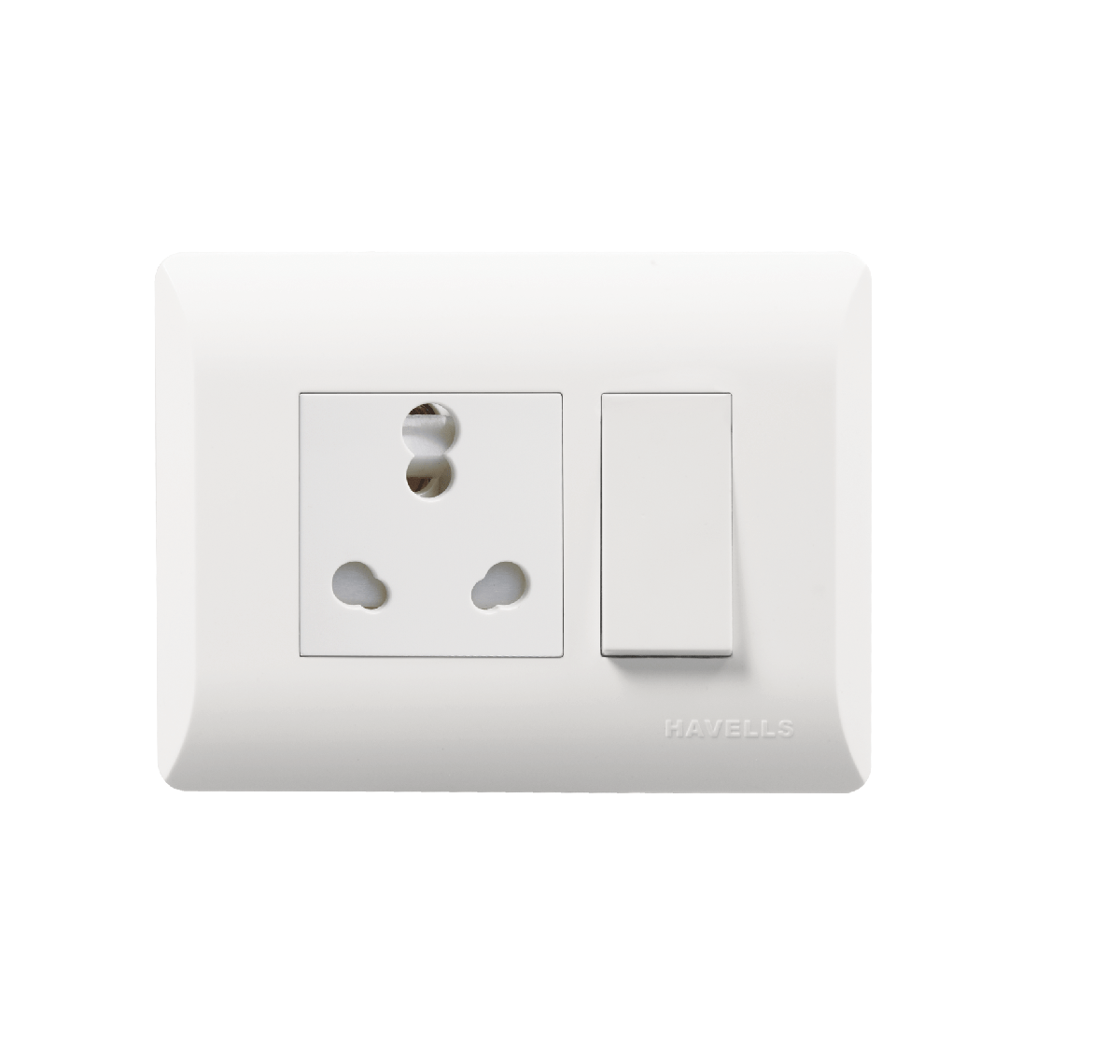 Havells-Coral 3 PIN SOCKET 6A/16A 240V~ (Ref No. AHLKCXW163)