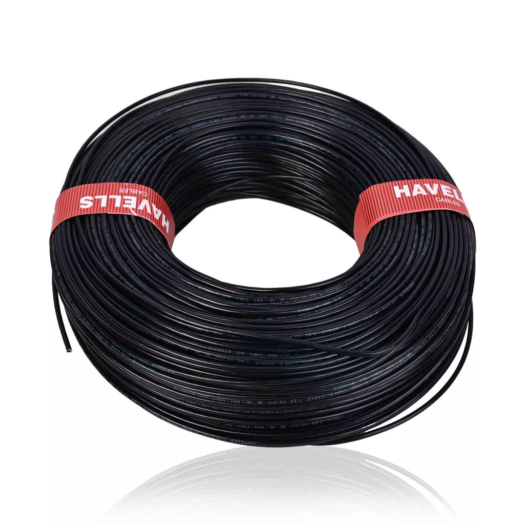 Havells LifeLine Plus Wire 10.0 Sqmm HRFR PVC Insulated Flexible Cables, Length: 100M