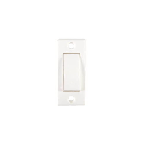 GreatWhite Petra, Delite Bell Push Switch 6A 240V ~ (Ref No. 10103-WH)