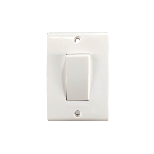GreatWhite Petra, Sleek 1Way Switch (Two Holes) 20A 240V ~ (Ref No. 10451WH)