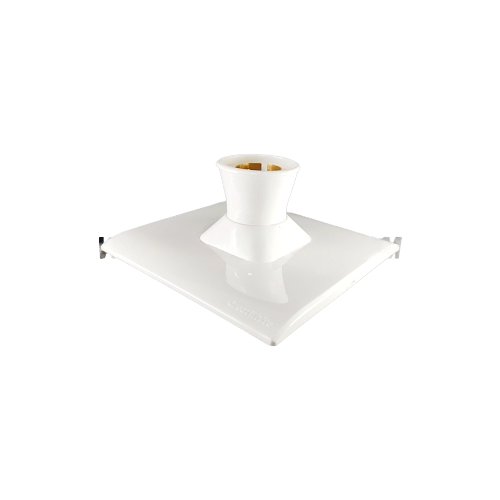 GreatWhite Petra, Mega Modular Batten Holder (Metal Ring) (4.75x4.75) 6A 240V ~ (Ref No. 10728WH)