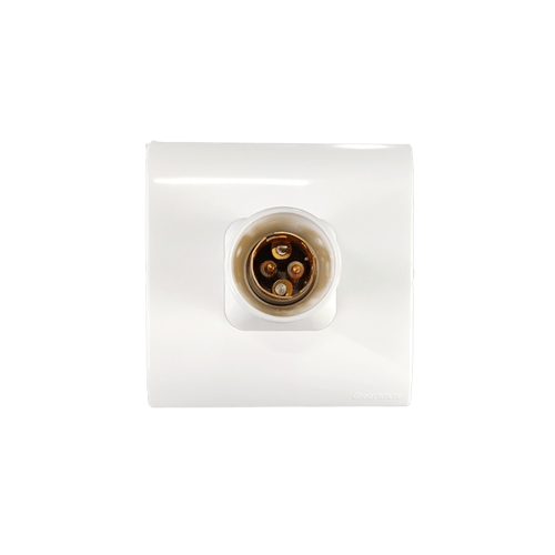 GreatWhite Petra, Mega Modular Batten Holder (Metal Ring) (4.75x4.75) 6A 240V ~ (Ref No. 10728WH)
