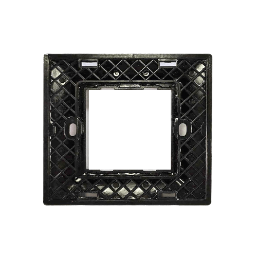 RayVolt Modular Polycarbonate Switch Plate, 2Module, Seamless Brown Wood Texture (Ref No. Ray2002)