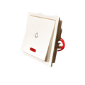GreatWhite Fiana 10A Bell Push with Led 2M With Indicator (Ref No. 20112-WH)