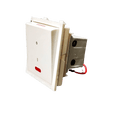 Greatwhite Fiana 32A, D.P. Switch 2 Module With LED Indicator (Ref No. 20225-WH)