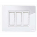 GreatWhite Fiana 6 Module 2x3 PVC White Modular Twin Plate, (Ref no: 20606-WH-P)