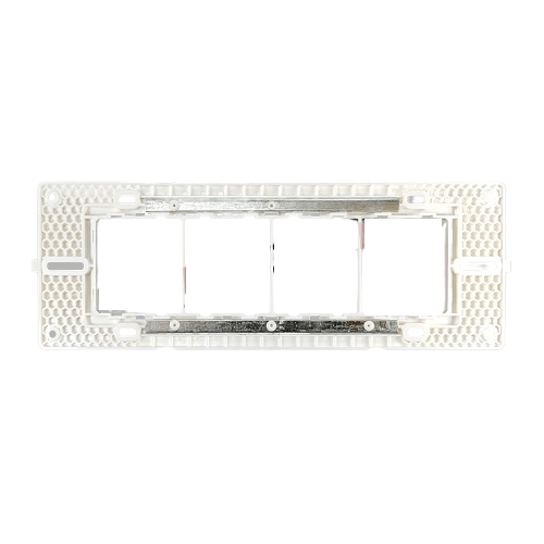 Greatwhite Fiana 8 Modular Horizontal Twin Plate White Switch Board (Ref No. 20607-WH)