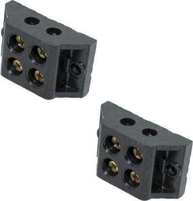 Control Panel 60A 2 Way Bakelite Connector Strip Double Row Barrier Black Terminal.
