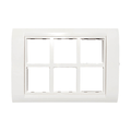 Anchor Roma Tresa Glossy 12M Plate Rectangular (Ref. No. 30271WH)