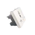 GreatWhite Myrah Combi Socket 6,10 &13A 240V~ White (Ref. No. : 40243WH)