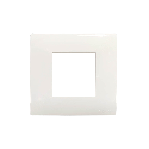 Greatwhite Myrah Glossy White Vida Twin Mounting Plate 2 Module (Ref No. 40602WH)