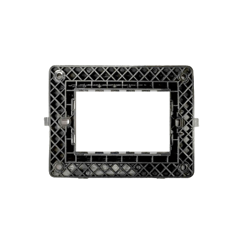 Greatwhite Myrah Glossy White Vida Twin Mounting Plate 3 Module (Ref No. 40603WH)