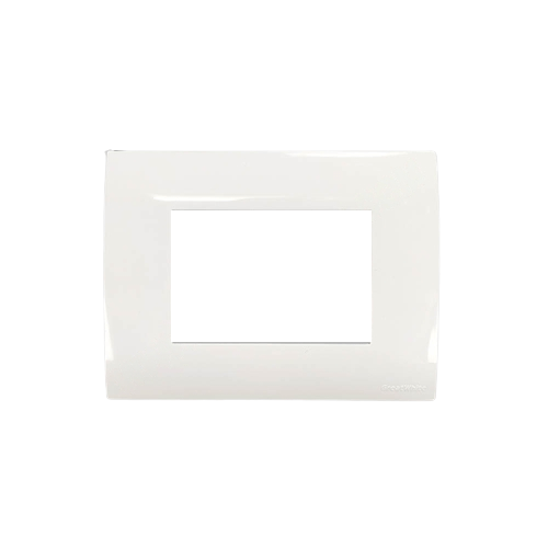 Greatwhite Myrah Glossy White Vida Twin Mounting Plate 3 Module (Ref No. 40603WH)