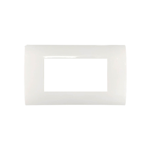 Greatwhite Myrah Glossy White Vida Twin Mounting Plate 4 Module (Ref No. 40604WH)