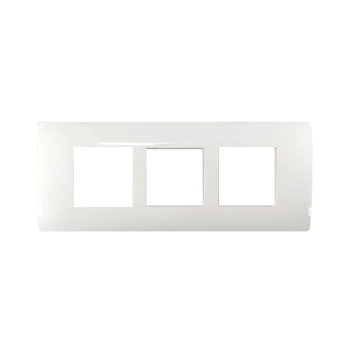 Greatwhite Myrah Glossy White Vida Twin Mounting Plate 6 Module (2x3)(Ref No. 40606WH)
