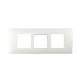 Greatwhite Myrah Glossy White Vida Twin Mounting Plate 6 Module (2x3)(Ref No. 40606WH)