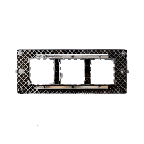 Greatwhite Myrah 6 Module (2x3) Wooden Finish Vida Twin Mounting Plate (Ref No. 40606WL)