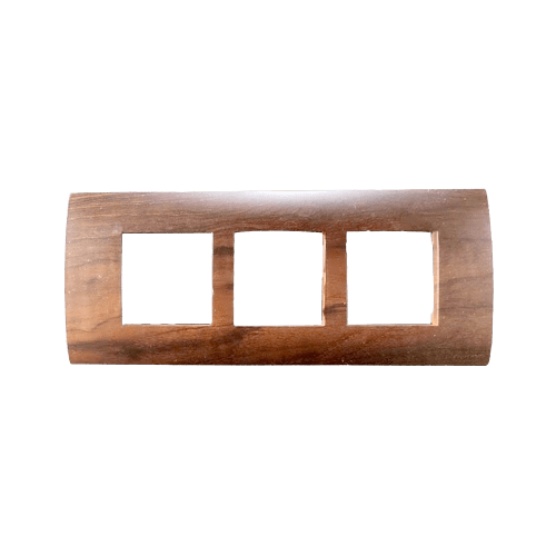 Greatwhite Myrah 6 Module (2x3) Wooden Finish Vida Twin Mounting Plate (Ref No. 40606WL)