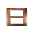 Greatwhite Myrah 8V Module Wooden Finish Vida Twin Mounting Plate (Ref No. 40608VWL)