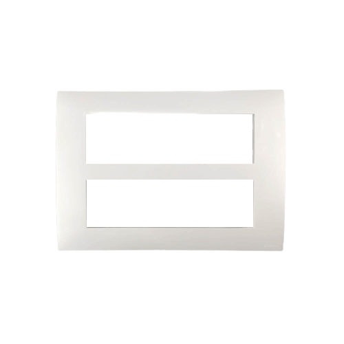 Greatwhite Myrah Glossy White Vida Twin Mounting Plate 14 Module (Ref No. 40614WH)