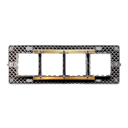 Greatwhite Myrah Glossy White Vida Twin Mounting Plate 8H Module (2x4) (Ref No. 40628WH)