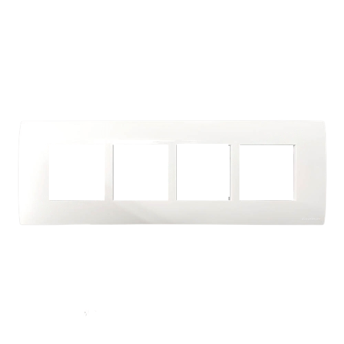 Greatwhite Myrah Glossy White Vida Twin Mounting Plate 8H Module (2x4) (Ref No. 40628WH)