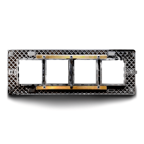 Greatwhite Myrah 8H Module Wooden Finish Vida Twin Mounting Plate (Ref No. 40628HWL)