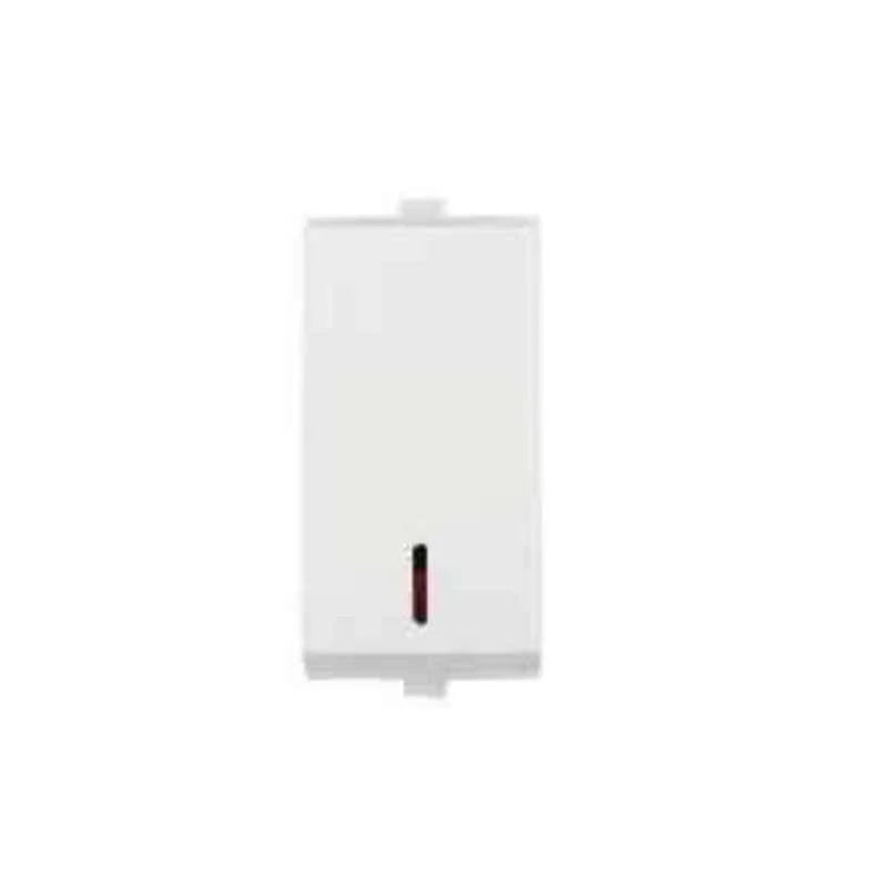 Anchor Penta Modular 16A 1 Way 1 Module White Switch with Neon, (Ref no: 65077-WH)