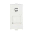 Anchor Penta Modular 1 Module RJ45 Cat 6 White Computer Jack, (Ref no: 65622-WH)