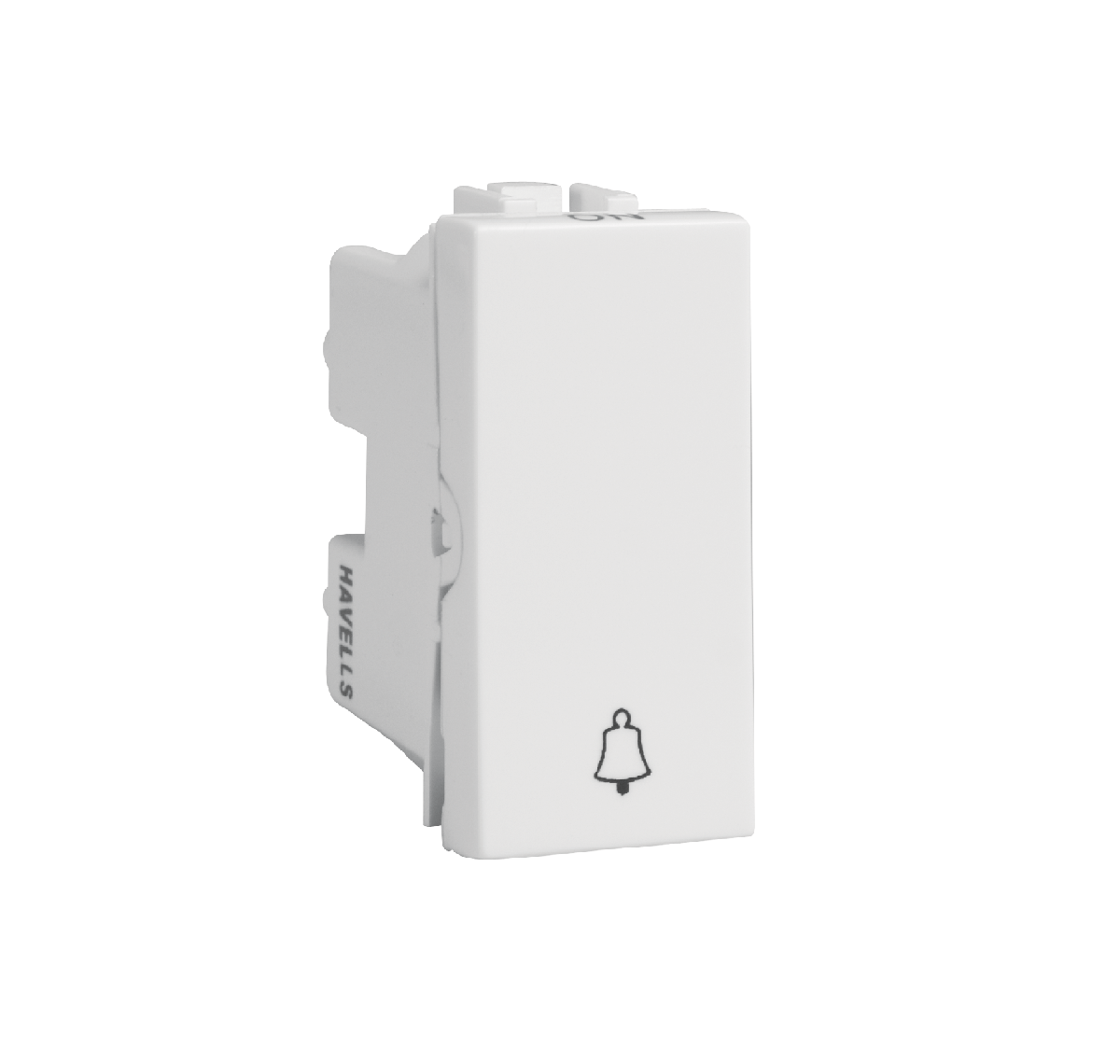 Havells Coral Bell Push Switch 10A 240V~ (Ref. No. AHCSBXW100 )