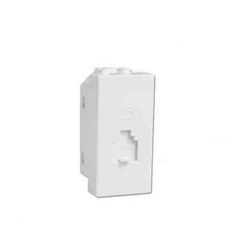 Havells Coral Telephone Socket, (Ref no: AHLKHWW000)