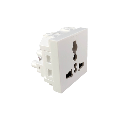 Havells-Coral Universal Socket 6/13A 2 Module (Ref No. AHLKUXW130)
