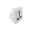 Havells-Coral Universal Socket 6/13A 2 Module (Ref No. AHLKUXW130)
