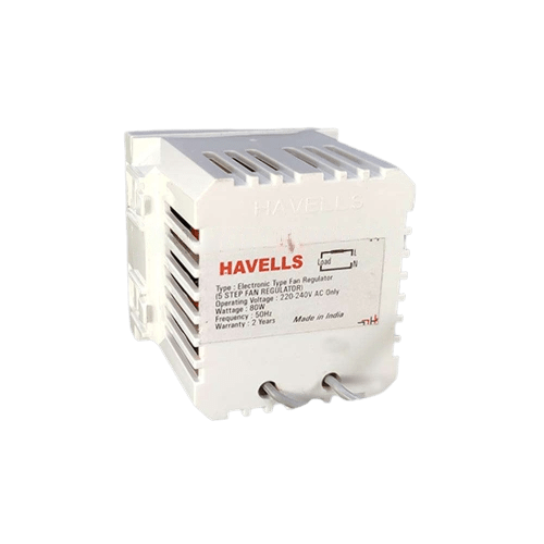 Havells Coral High Speed Fan Regulator - 2 M 220/240V~ 80W 50Hz (Ref. No. AHLRFHW005)