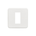 Havells Reo Elegant 1 Module Plate White (Ref. No. AHRPLCWV01)