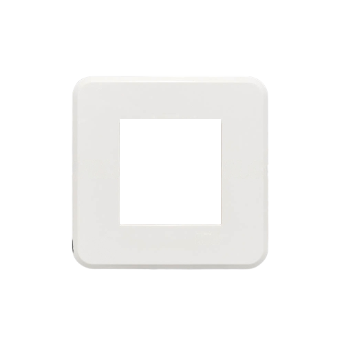 Havells Reo Elegant 2 Module Plate White (Ref. No. AHRPLCWV02)