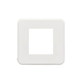 Havells Reo Elegant 2 Module Plate White (Ref. No. AHRPLCWV02)