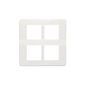 Havells Reo Elegant 8 Module Plate Square White (Ref. No. AHRPLCWV08)