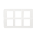 Havells Reo Elegant 12 Module Plate White (Ref. No. AHRPLCWV12)