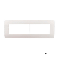 Wipro, North-West Cover Plate 8 Module (Horizontal) Natural White (Ref. No. CS968MS-PLUS)