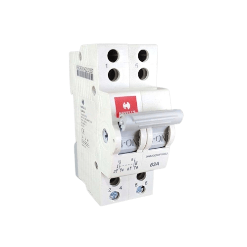 Havells Euro-II MCB Changeover switch 63amp 240/415V - 50Hz (Ref. No. DHMGODPX063)