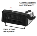 Havells Cista Room Heater (White, 1000 Watts & 2000 Watts)