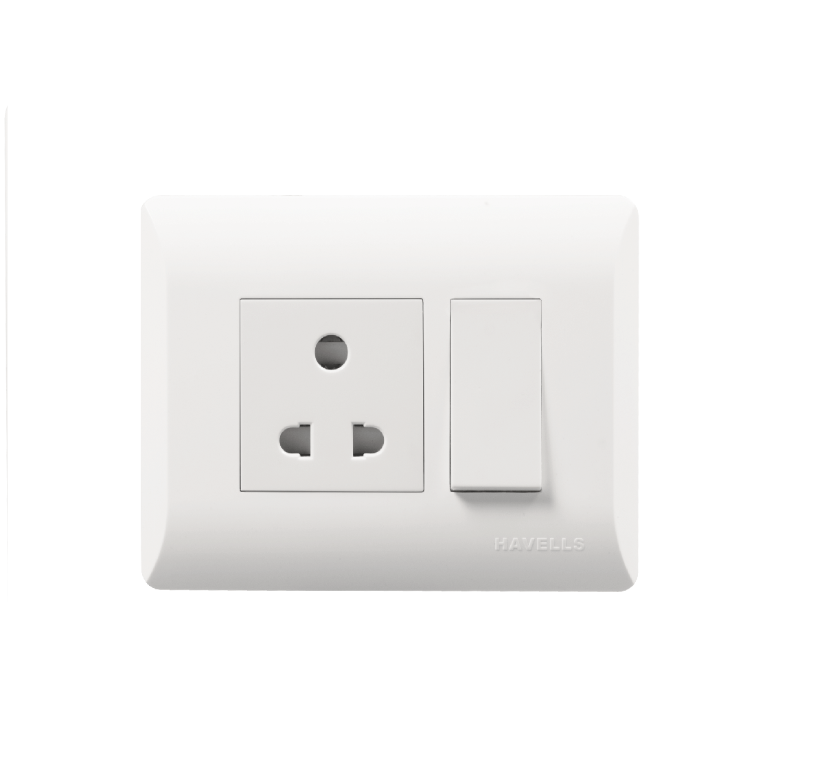 HAVELLS Coral-Series 3 Pin Socket 6A 240V~ (Ref. No. AHLKPXW063)