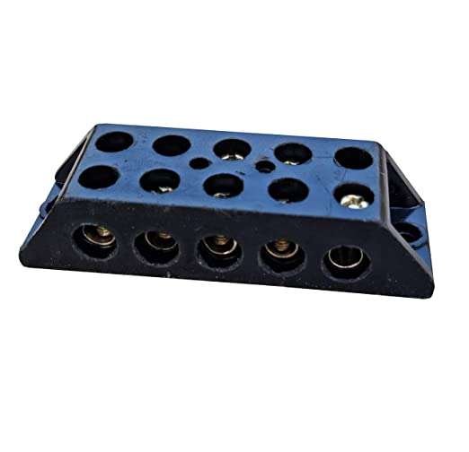 Control Panel 30A 5 Way Bakelite Connector Strip Double Row Barrier Black Terminal.