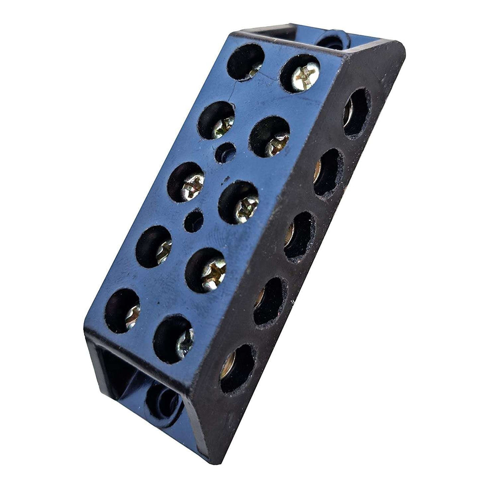 Control Panel 30A 5 Way Bakelite Connector Strip Double Row Barrier Black Terminal.