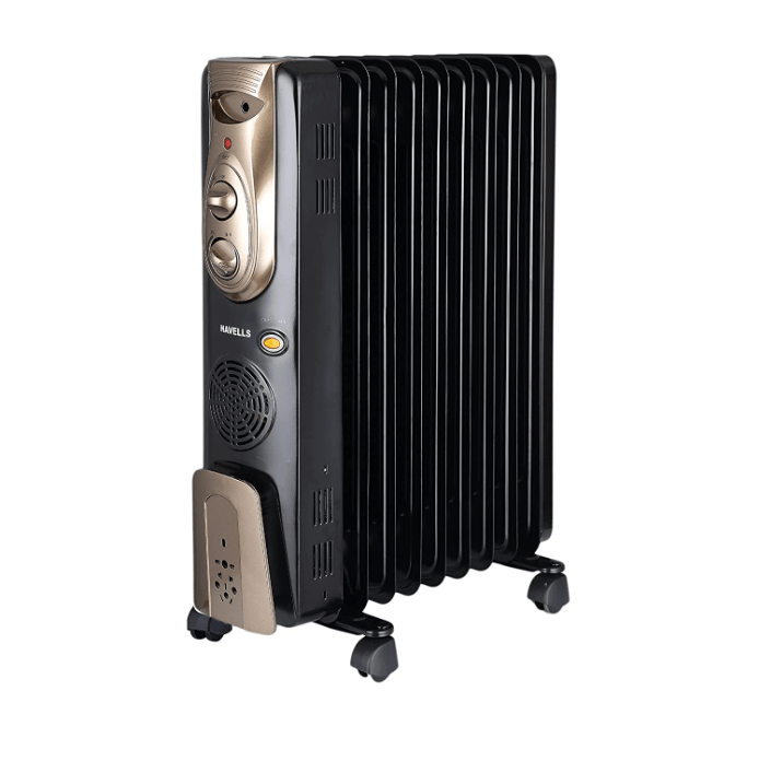 Havells OFR - 9Fin 2400 Watts PTC Room Heater with Fan (Black, Oil Filled Radiator)