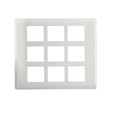 Havells Coral Glossy White 18 Module Plate (Ref. No. AHCPLCWV18)