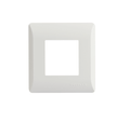 Havells Coral Glossy White 2 Module Plate (Ref. No. AHLPLCWV02)