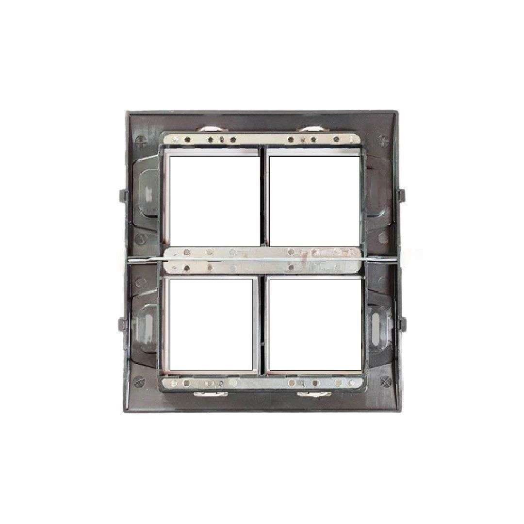 Wipro, North-West Cover Plate 8 Module (Vertical) Natural White (Ref. No. CS968MS-PLUS)