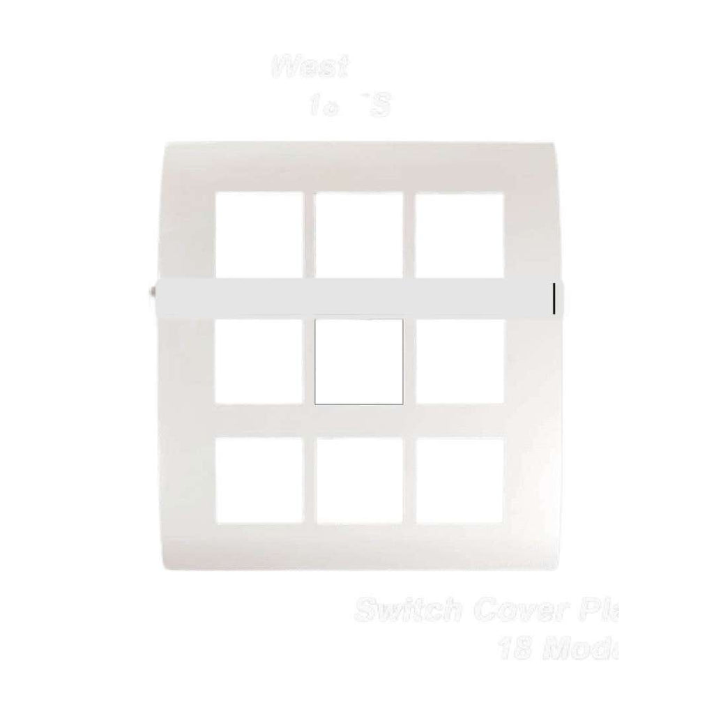 Wipro, North-West Cover Plate 18 Module Natural White (Ref. No. CS9718MS)
